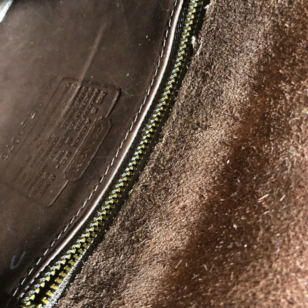 COACH VINTAGE BROWN LEATHER CROSSBODY SATCHEL - Picture 6 of 8